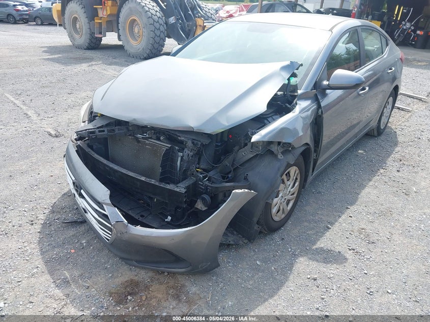 2017 Hyundai Elantra VIN KMHD74LF5HU114256 IAAI salvage auction — FRONT END, Salvage (Virginia), sold $1,250 on 2026-07-21 (photo 6)