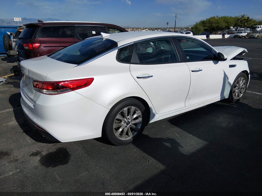 2016 Kia Optima VIN 5XXGT4L36GG072753 IAAI salvage auction — FRONT END, Salvage (Idaho), sold $1,250 on 2026-07-17 (photo 4)