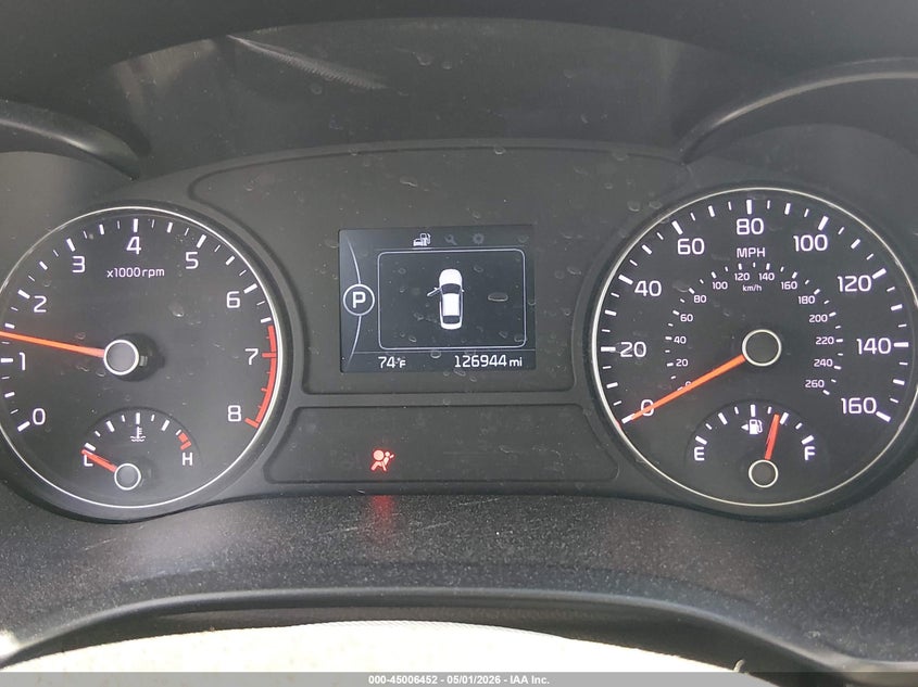 2016 Kia Optima VIN 5XXGT4L36GG072753 IAAI salvage auction — FRONT END, Salvage (Idaho), sold $1,250 on 2026-07-17 (photo 7)