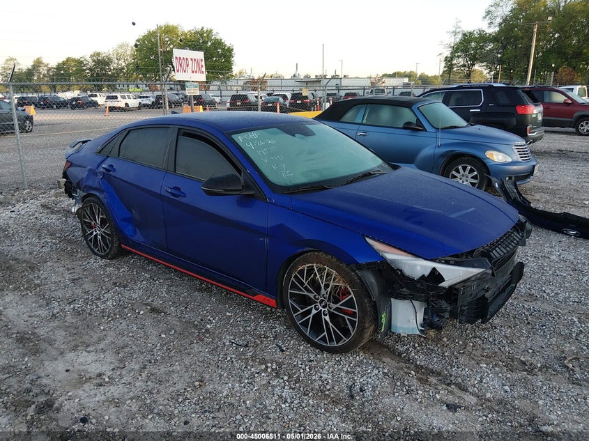 2023 Hyundai Elantra n VIN KMHLW4AK0PU009797 IAAI salvage auction — FRONT END, Salvage (Missouri), sold $5,100 on 2026-07-06 (photo 1)
