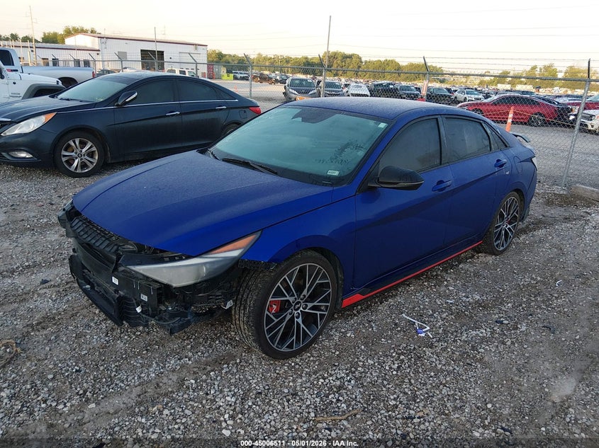 2023 Hyundai Elantra n VIN KMHLW4AK0PU009797 IAAI salvage auction — FRONT END, Salvage (Missouri), sold $5,100 on 2026-07-06 (photo 2)