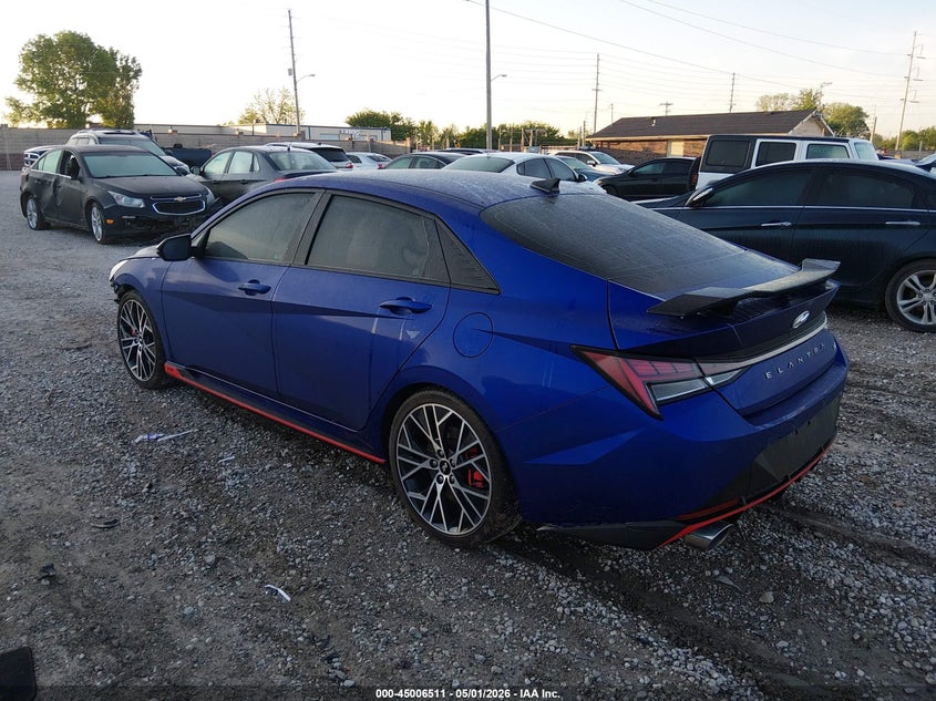 2023 Hyundai Elantra n VIN KMHLW4AK0PU009797 IAAI salvage auction — FRONT END, Salvage (Missouri), sold $5,100 on 2026-07-06 (photo 3)