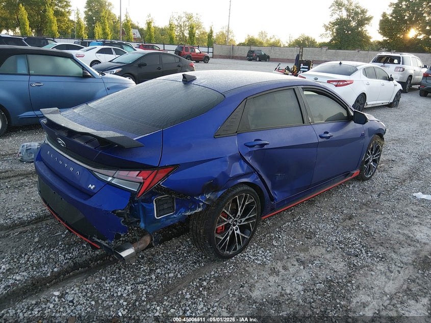 2023 Hyundai Elantra n VIN KMHLW4AK0PU009797 IAAI salvage auction — FRONT END, Salvage (Missouri), sold $5,100 on 2026-07-06 (photo 4)