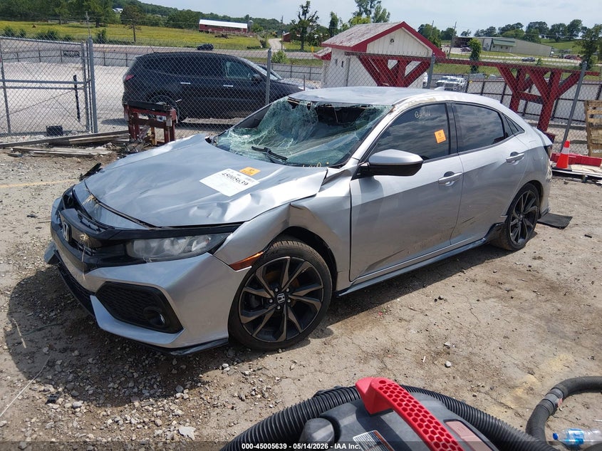 2017 Honda Civic VIN SHHFK7H41HU218190 IAAI salvage auction — ROLLOVER, Parts Only (Arkansas), sold $425 on 2026-07-16 (photo 2)