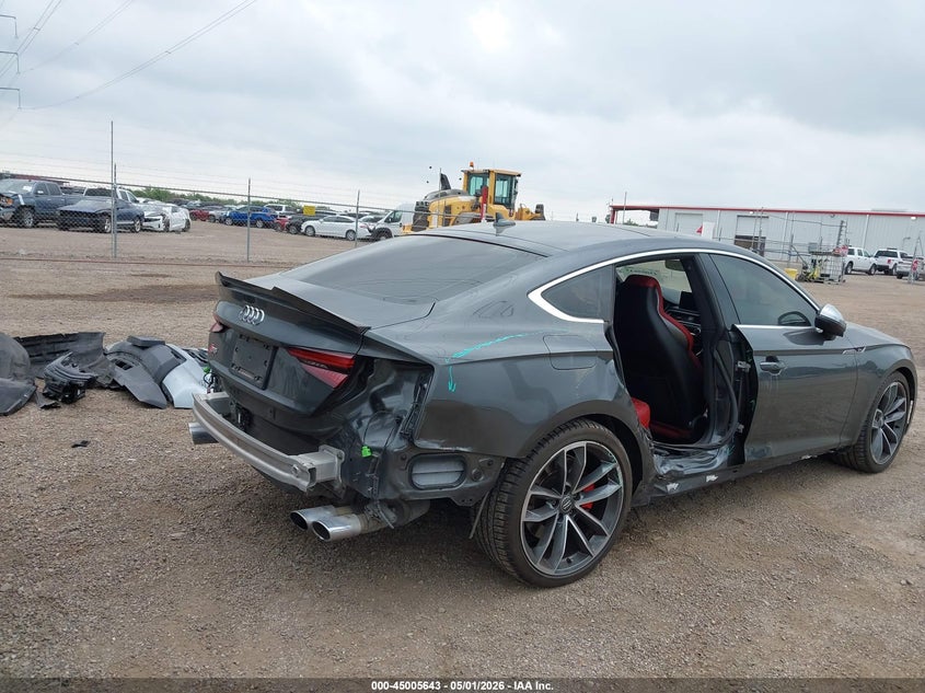 2018 Audi S5 VIN WAUB4DF50JA039252 IAAI salvage auction — RIGHT SIDE, Wait Title, sold $6,000 on 2026-07-14 (photo 6)