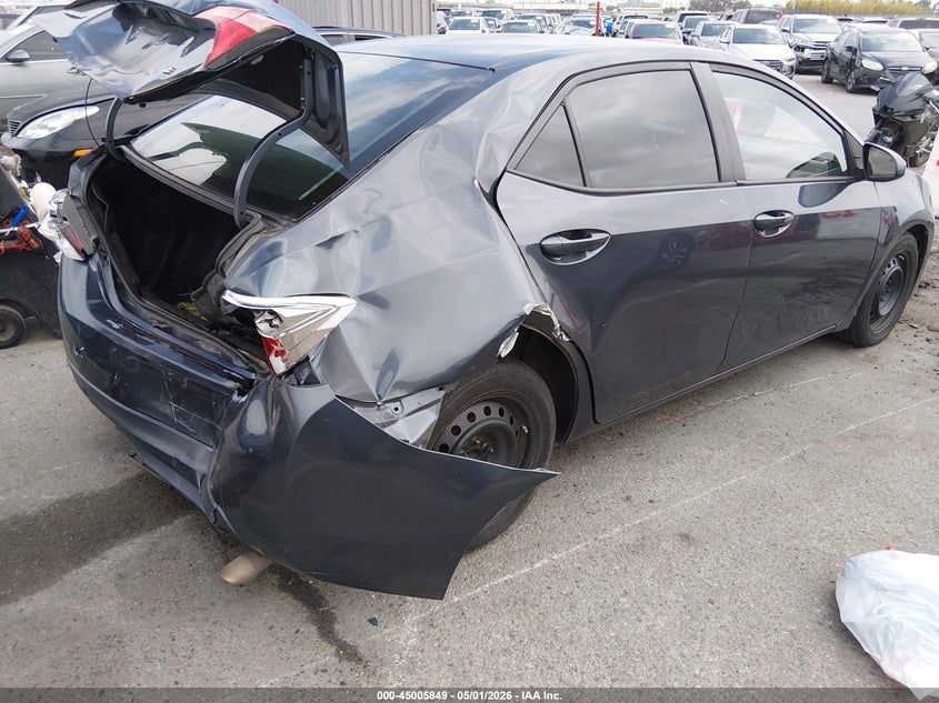 2017 Toyota Corolla VIN 2T1BURHE5HC839001 IAAI salvage auction — REAR END, Salvage (California), sold $1,550 on 2026-07-09 (photo 4)