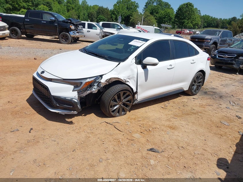 2026 Toyota Corolla VIN 5YFP4MCE1TP255056 IAAI salvage auction — FRONT & REAR, Salvage (North Carolina), sold $6,400 on 2026-07-20 (photo 2)