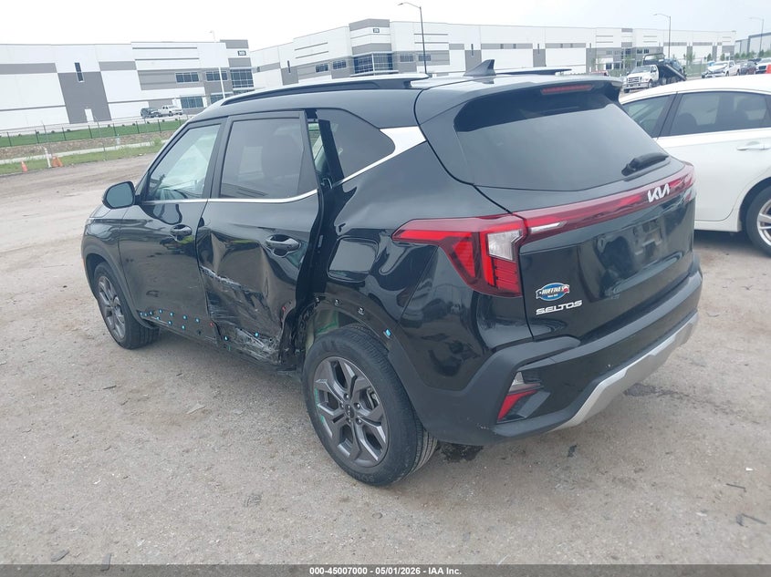 2024 Kia Seltos VIN KNDEU2AA0R7631946 IAAI salvage auction — LEFT SIDE, Original (Texas), sold $7,800 on 2026-07-14 (photo 3)