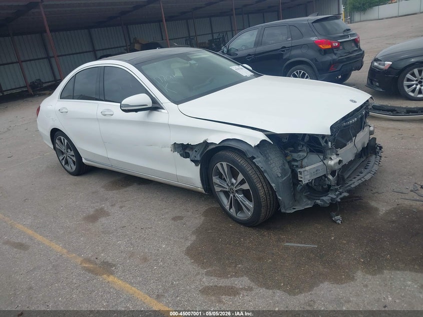 2020 Mercedes-benz C-klasse VIN WDDWF8DB5LR531784 IAAI salvage auction — FRONT END, Original (Texas), sold $4,375 on 2026-07-08 (photo 1)