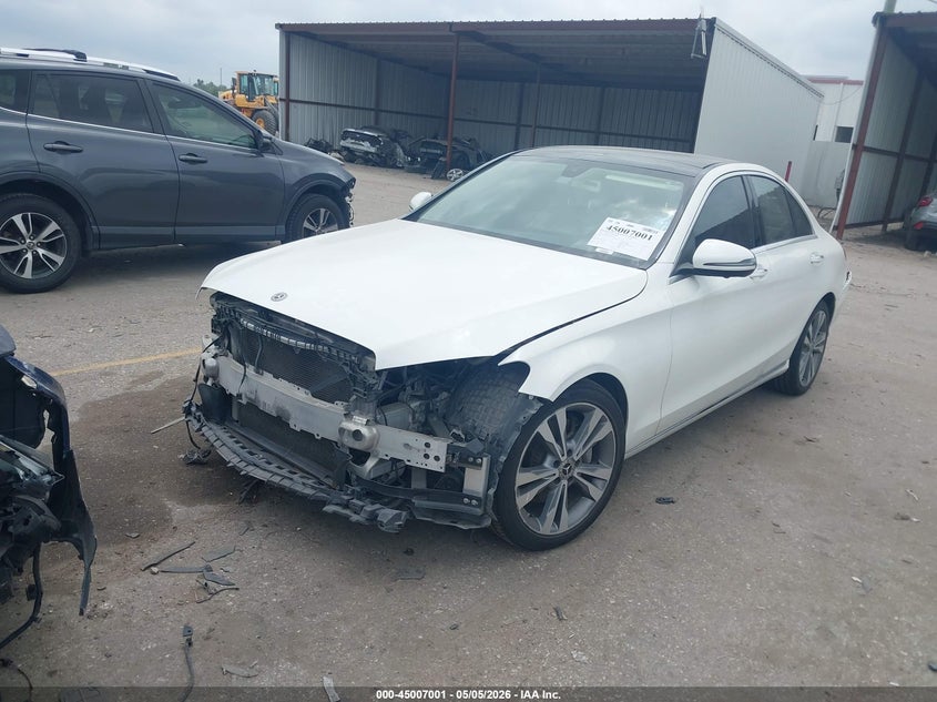 2020 Mercedes-benz C-klasse VIN WDDWF8DB5LR531784 IAAI salvage auction — FRONT END, Original (Texas), sold $4,375 on 2026-07-08 (photo 2)