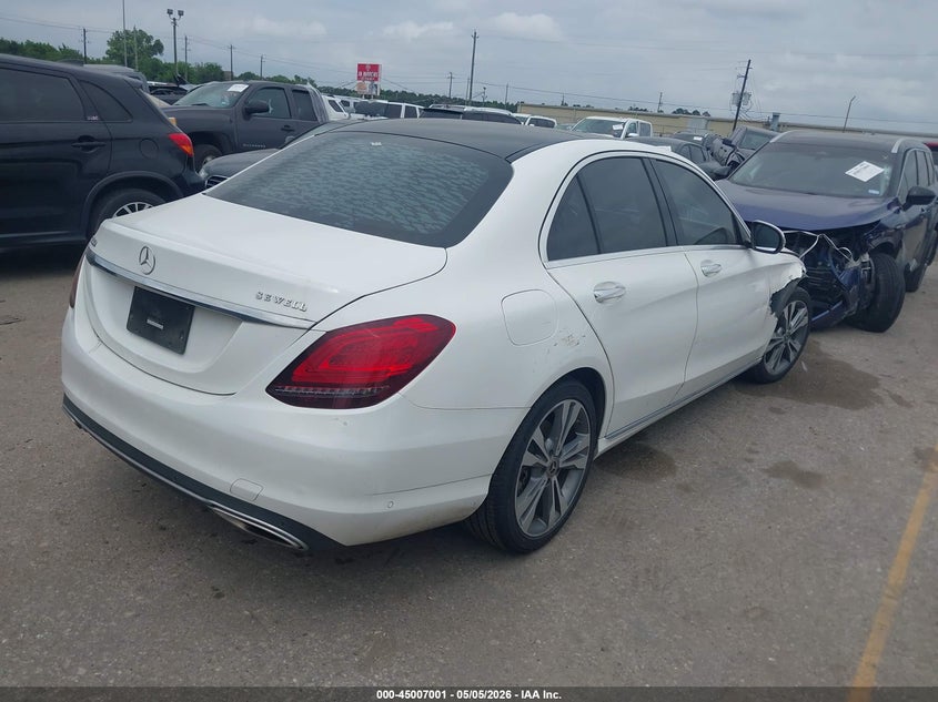 2020 Mercedes-benz C-klasse VIN WDDWF8DB5LR531784 IAAI salvage auction — FRONT END, Original (Texas), sold $4,375 on 2026-07-08 (photo 4)