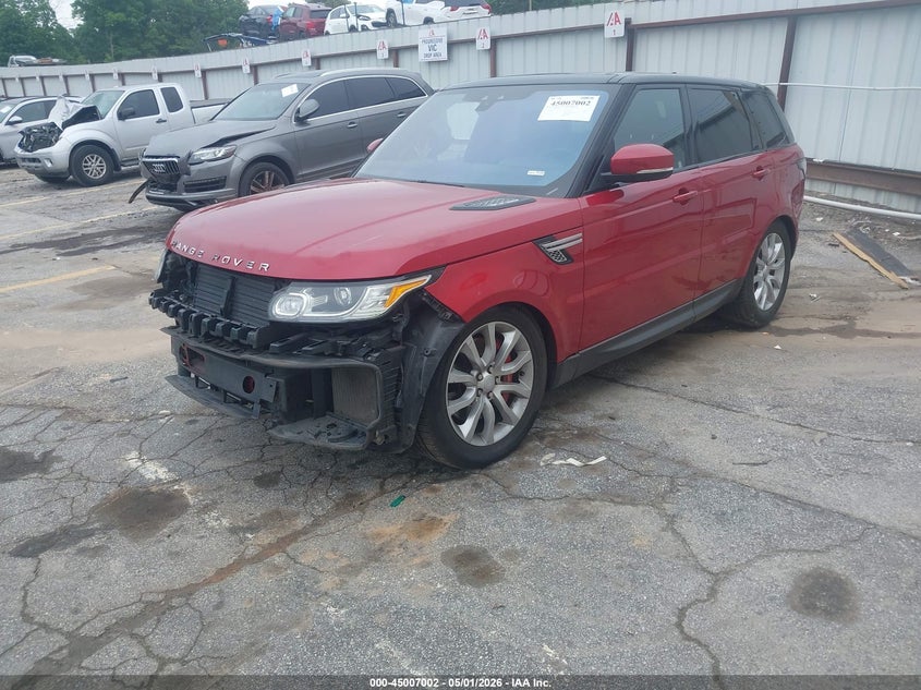 2017 Land rover Range rover sport VIN SALWR2FE3HA141867 IAAI salvage auction — FRONT END, Salvage (Georgia), sold $6,250 on 2026-07-15 (photo 2)