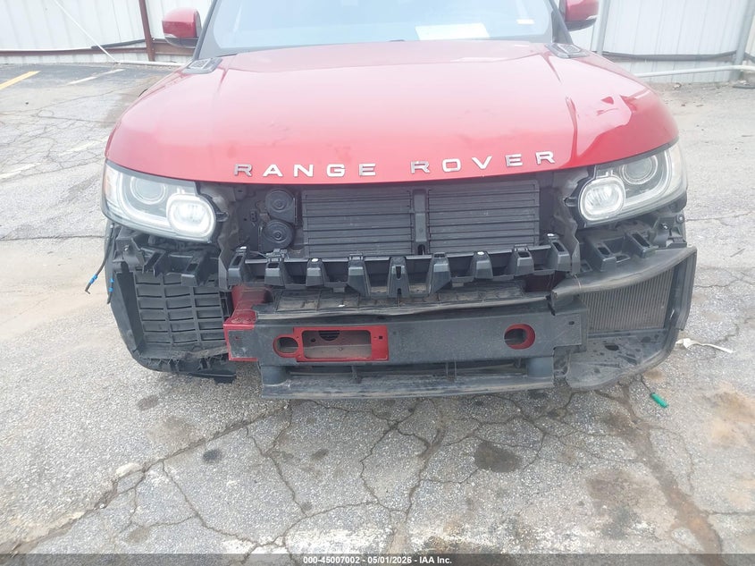 2017 Land rover Range rover sport VIN SALWR2FE3HA141867 IAAI salvage auction — FRONT END, Salvage (Georgia), sold $6,250 on 2026-07-15 (photo 6)
