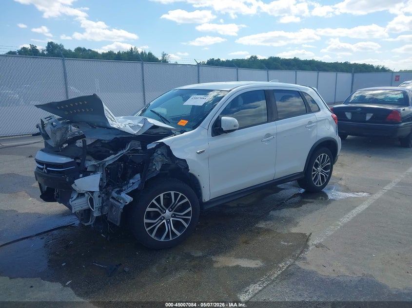 2019 Mitsubishi Outlander VIN JA4AP3AU2KU021876 IAAI salvage auction — FRONT & REAR, Salvage (Indiana), sold $475 on 2026-07-09 (photo 2)