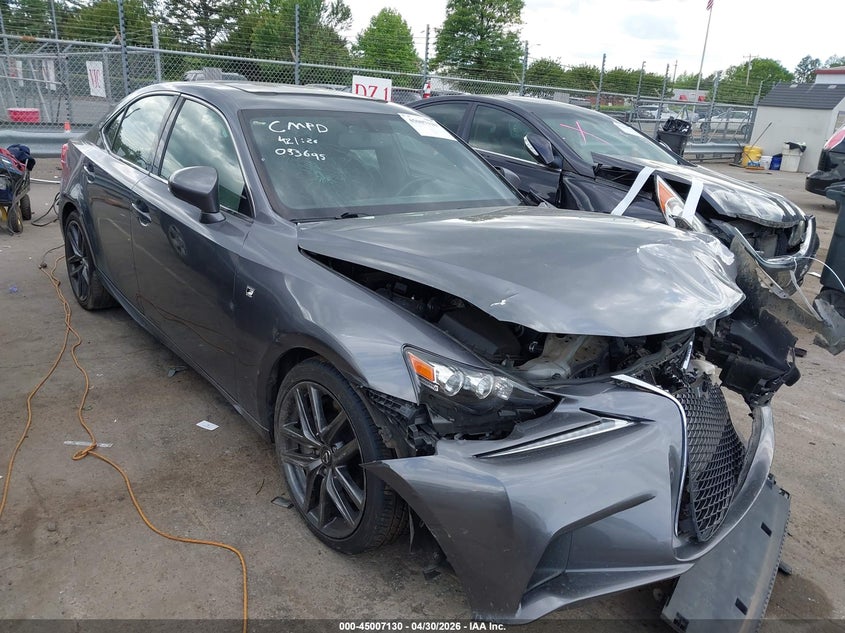 2016 Lexus Is VIN JTHBA1D20G5033695 IAAI salvage auction — FRONT END, Salvage (North Carolina), sold $525 on 2026-07-29 (photo 1)