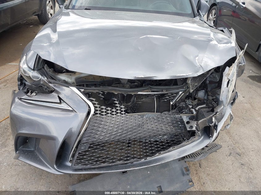 2016 Lexus Is VIN JTHBA1D20G5033695 IAAI salvage auction — FRONT END, Salvage (North Carolina), sold $525 on 2026-07-29 (photo 6)