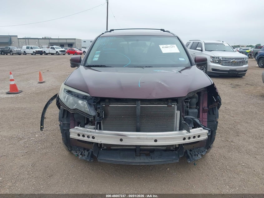 2016 Honda Pilot VIN 5FNYF6H87GB094937 IAAI salvage auction — FRONT END, Original (Texas), sold $2,150 on 2026-07-17 (photo 6)