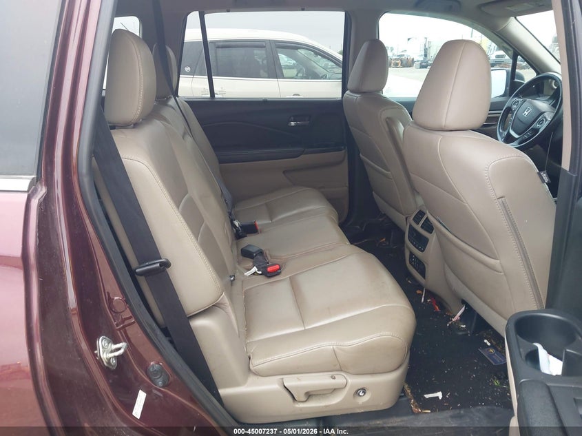 2016 Honda Pilot VIN 5FNYF6H87GB094937 IAAI salvage auction — FRONT END, Original (Texas), sold $2,150 on 2026-07-17 (photo 8)
