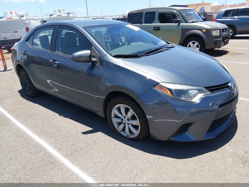 2014 Toyota Corolla VIN 5YFBURHE5EP031632 IAAI salvage auction — LEFT FRONT, Salvage (Hawaii), sold $1,550 on 2026-07-28 (photo 1)
