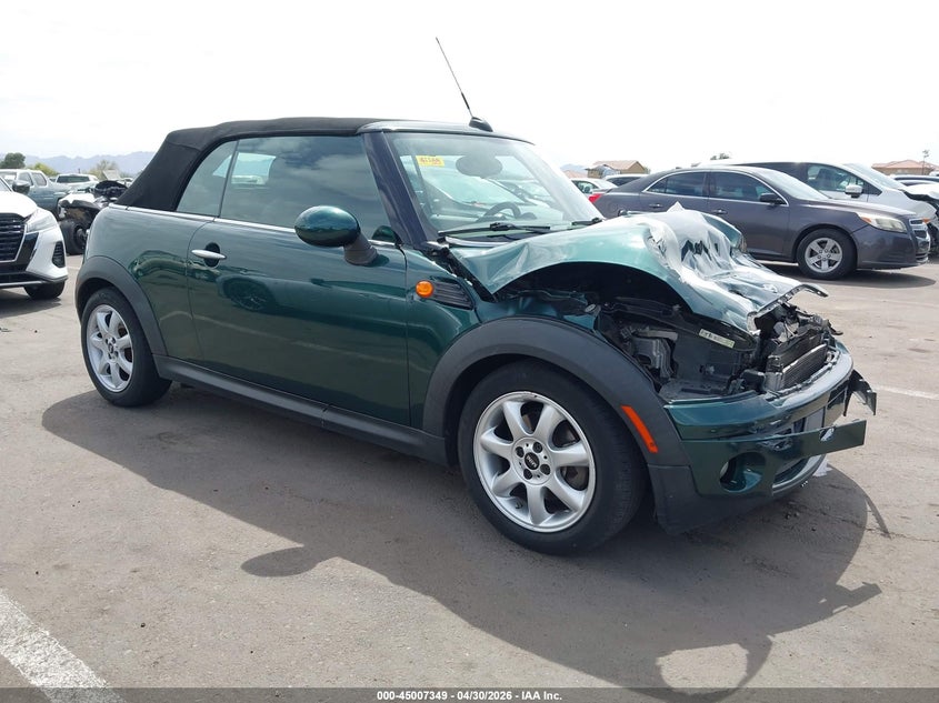 2009 Mini Cooper VIN WMWMR33569TJ93909 IAAI salvage auction — FRONT END, Salvage (Arizona), sold $625 on 2026-07-07 (photo 1)