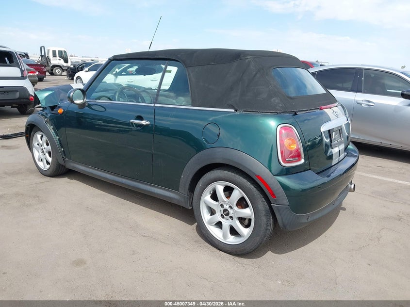 2009 Mini Cooper VIN WMWMR33569TJ93909 IAAI salvage auction — FRONT END, Salvage (Arizona), sold $625 on 2026-07-07 (photo 3)