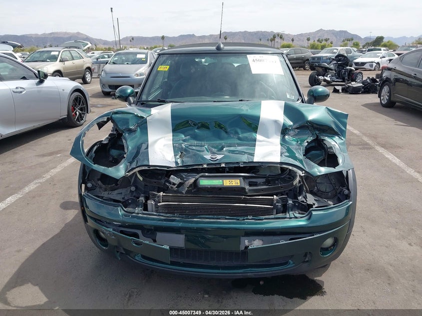 2009 Mini Cooper VIN WMWMR33569TJ93909 IAAI salvage auction — FRONT END, Salvage (Arizona), sold $625 on 2026-07-07 (photo 6)