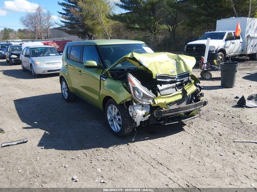 2017 Kia Soul VIN KNDJP3A58H7887975 IAAI salvage auction — FRONT END, Salvage Title, sold $350 on 2026-07-23 (photo 1)