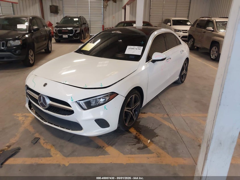 2019 Mercedes-benz A-klasse VIN WDD3G4EBXKW015539 IAAI salvage auction — FRONT & REAR, Wait Title, sold $4,350 on 2026-07-15 (photo 2)