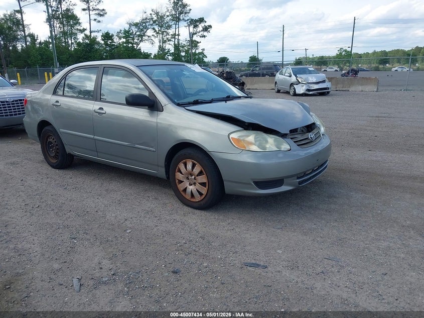 2003 Toyota Corolla VIN JTDBR32E530040197 IAAI salvage auction — NORMAL WEAR, Salvage (Texas), sold $900 on 2026-07-28 (photo 1)