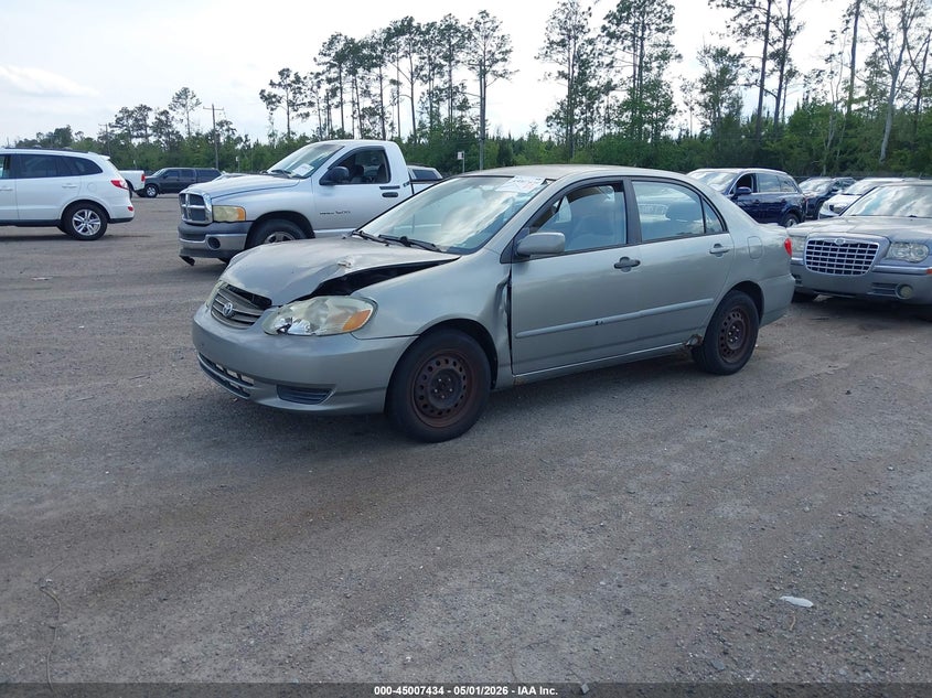 2003 Toyota Corolla VIN JTDBR32E530040197 IAAI salvage auction — NORMAL WEAR, Salvage (Texas), sold $900 on 2026-07-28 (photo 2)