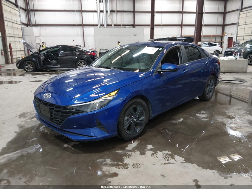 2021 Hyundai Elantra VIN 5NPLS4AG2MH052426 IAAI salvage auction — REAR END, Salvage (Idaho), sold $3,150 on 2026-07-24 (photo 2)