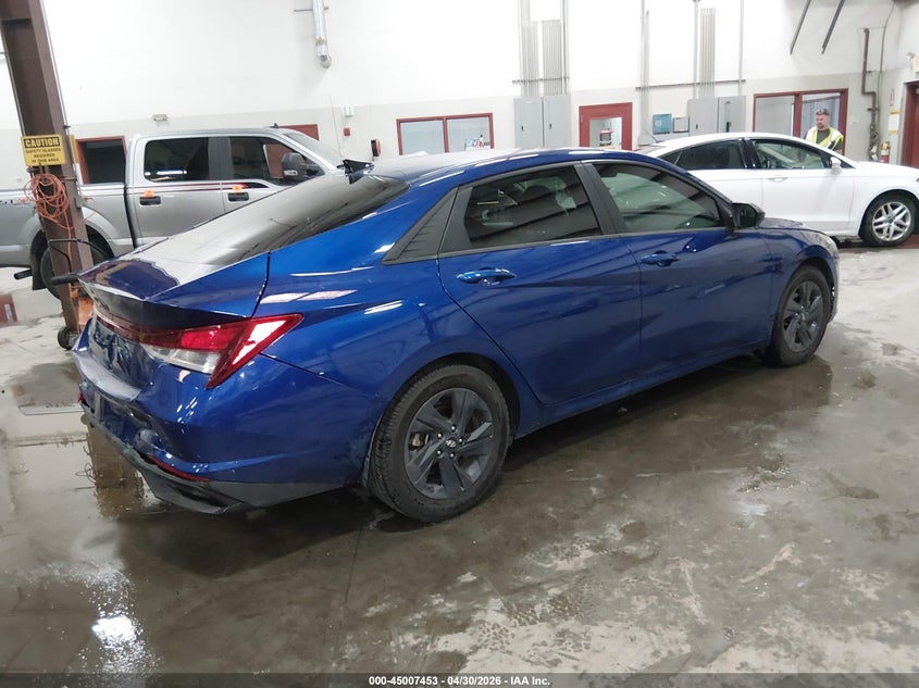 2021 Hyundai Elantra VIN 5NPLS4AG2MH052426 IAAI salvage auction — REAR END, Salvage (Idaho), sold $3,150 on 2026-07-24 (photo 4)