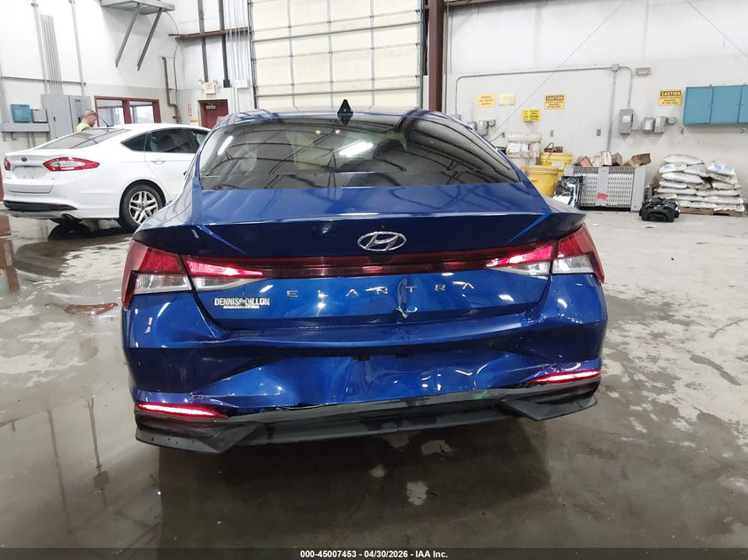 2021 Hyundai Elantra VIN 5NPLS4AG2MH052426 IAAI salvage auction — REAR END, Salvage (Idaho), sold $3,150 on 2026-07-24 (photo 6)