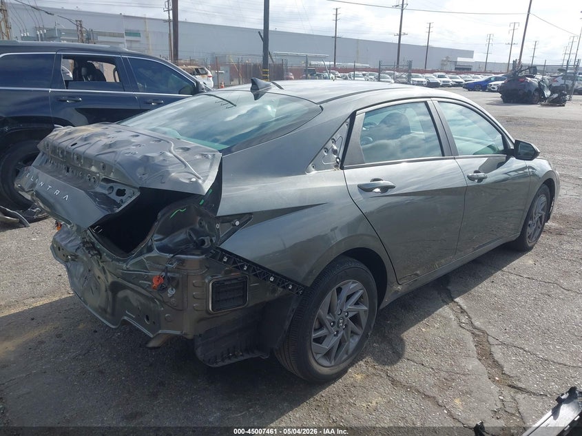2024 Hyundai Elantra VIN KMHLM4DG3RU708423 IAAI salvage auction — REAR END, Salvage (California), sold $5,650 on 2026-07-28 (photo 4)