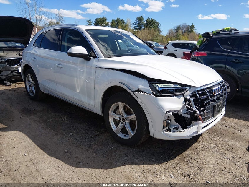2023 Audi Q5 VIN WA1ABAFY2P2069556 IAAI salvage auction — FRONT END, Salvage (New Hampshire), sold $10,900 on 2026-07-24 (photo 1)