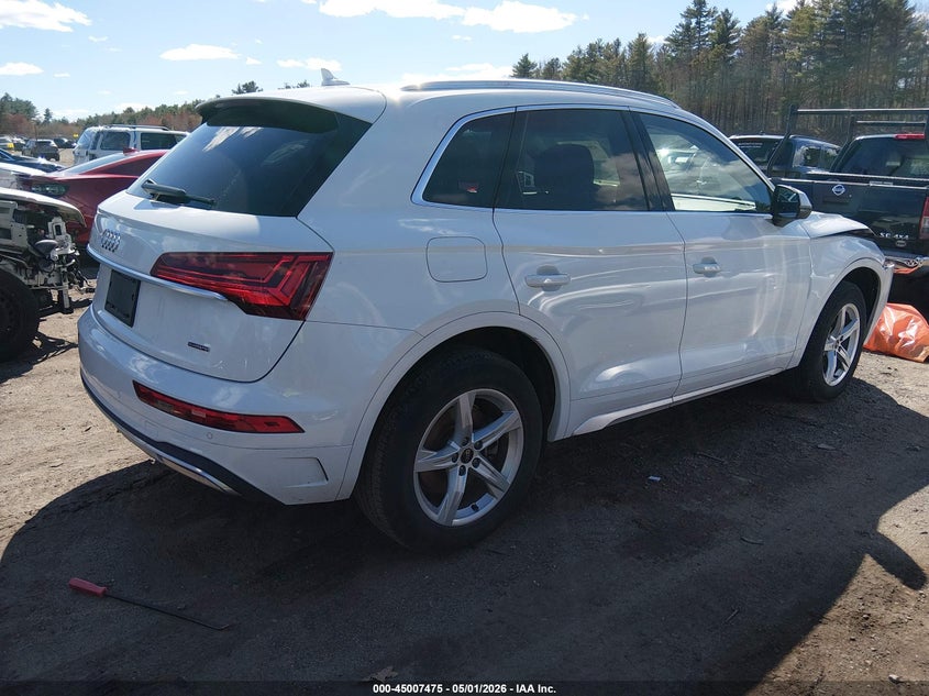 2023 Audi Q5 VIN WA1ABAFY2P2069556 IAAI salvage auction — FRONT END, Salvage (New Hampshire), sold $10,900 on 2026-07-24 (photo 4)