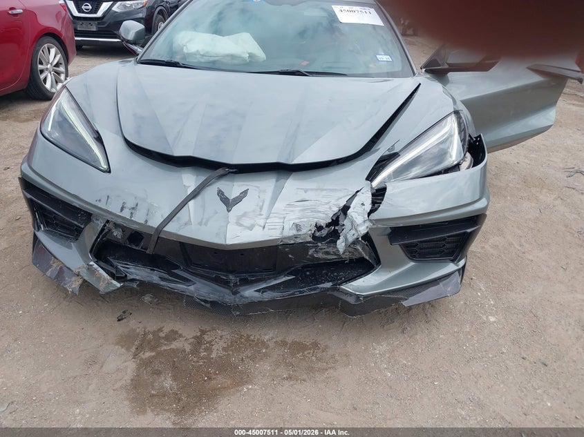 2023 Chevrolet Corvette VIN 1G1YB2D46P5140503 IAAI salvage auction — FRONT END, Original (Texas), sold $33,000 on 2026-07-06 (photo 6)