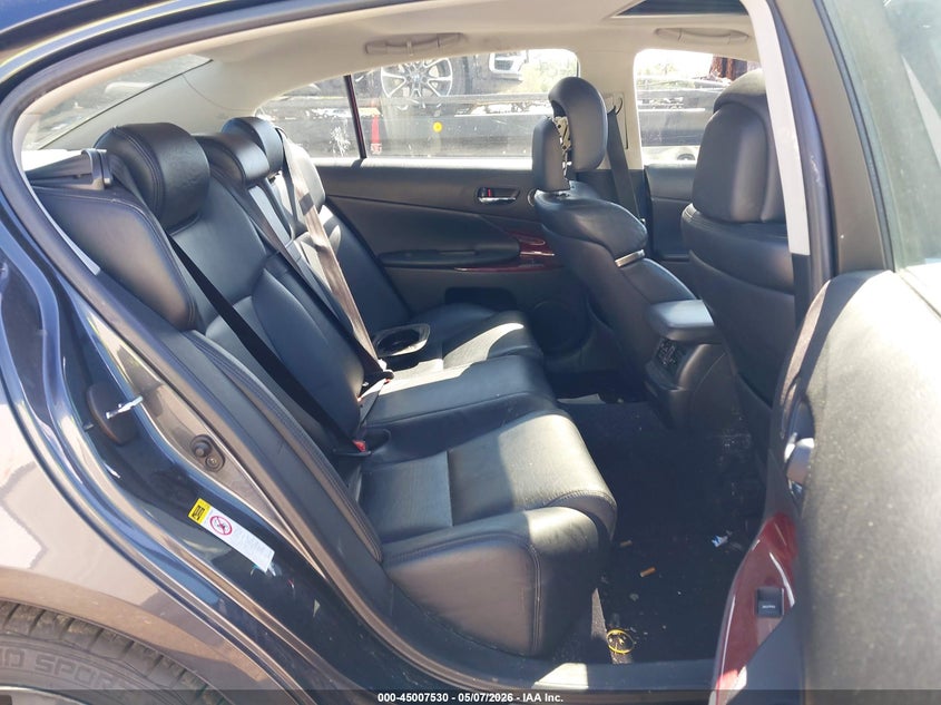 2011 Lexus Gs VIN JTHCE1KS8B0028276 IAAI salvage auction — FRONT & REAR, Clear (Massachusetts), sold $1,300 on 2026-07-10 (photo 8)