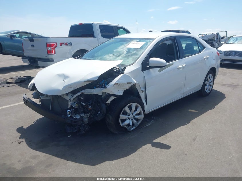 2016 Toyota Corolla VIN 5YFBURHE7GP550524 IAAI salvage auction — FRONT END, Salvage (North Carolina), sold $250 on 2026-07-22 (photo 2)