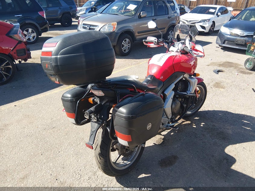 2008 Kawasaki Kle650 VIN JKALEEA188A021570 IAAI salvage auction — LEFT SIDE, Salvage (Colorado), sold $725 on 2026-07-14 (photo 4)