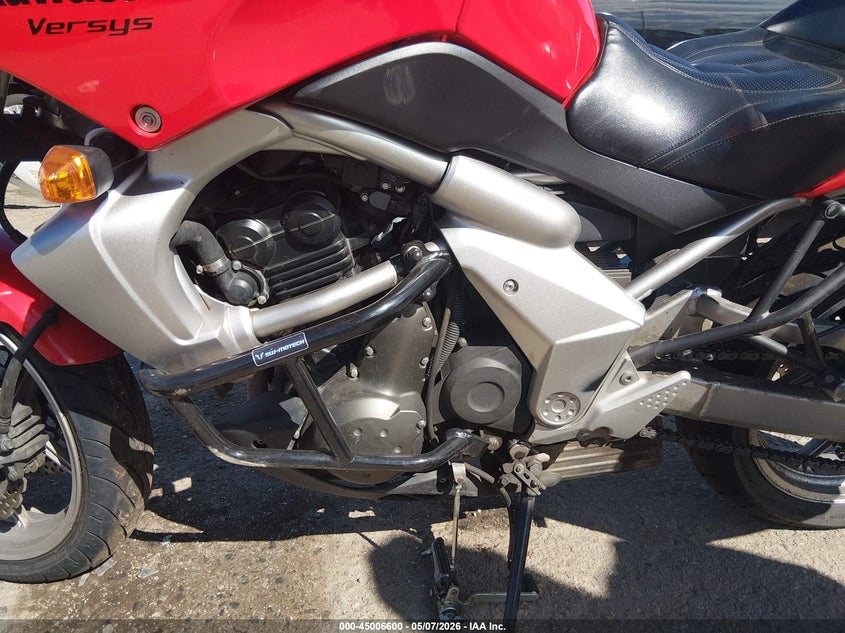 2008 Kawasaki Kle650 VIN JKALEEA188A021570 IAAI salvage auction — LEFT SIDE, Salvage (Colorado), sold $725 on 2026-07-14 (photo 9)