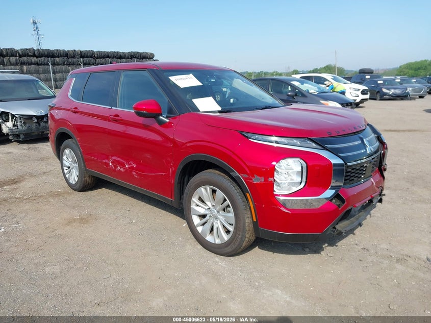 2025 Mitsubishi Outlander VIN JA4J4UA85SZ050633 IAAI salvage auction — FRONT END, Salvage (Pennsylvania), sold $8,450 on 2026-07-24 (photo 1)