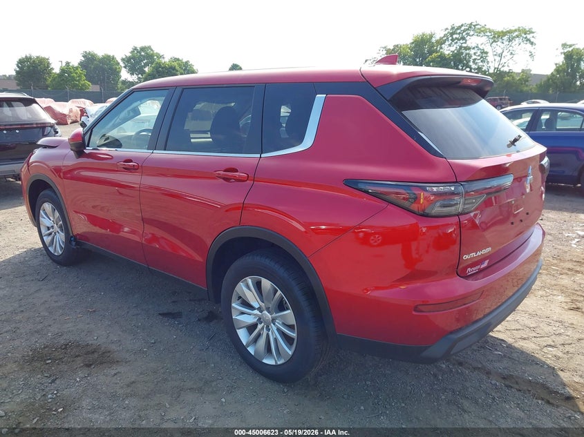 2025 Mitsubishi Outlander VIN JA4J4UA85SZ050633 IAAI salvage auction — FRONT END, Salvage (Pennsylvania), sold $8,450 on 2026-07-24 (photo 3)