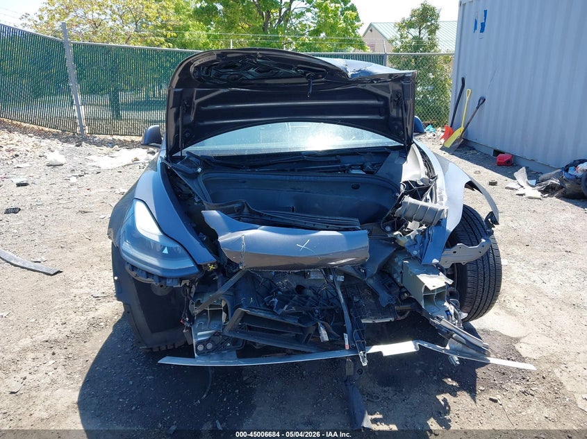 2021 Tesla Model 3 VIN 5YJ3E1EBXMF906954 IAAI salvage auction — FRONT END, Salvage - Greater Than 75% (Maryland), sold $5,150 on 2026-07-27 (photo 6)
