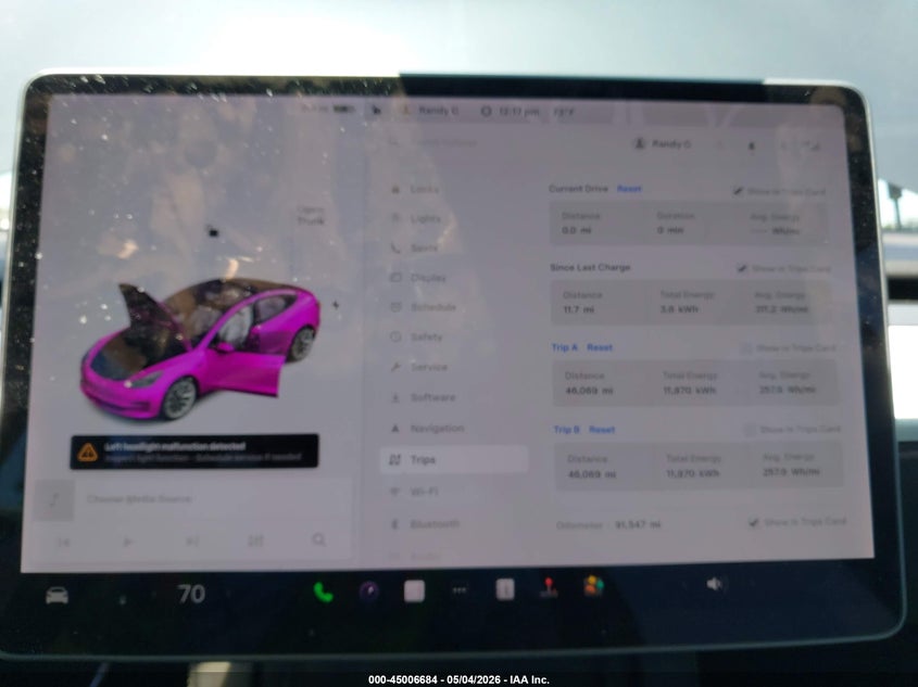 2021 Tesla Model 3 VIN 5YJ3E1EBXMF906954 IAAI salvage auction — FRONT END, Salvage - Greater Than 75% (Maryland), sold $5,150 on 2026-07-27 (photo 7)