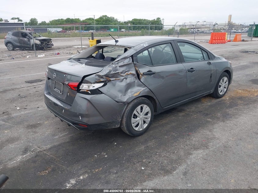 2024 Nissan Versa VIN 3N1CN8DV9RL909716 IAAI salvage auction — SIDE, Salvage (Illinois), sold $2,550 on 2026-07-21 (photo 4)