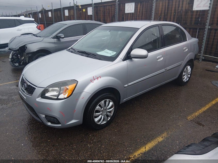2011 Kia Rio VIN KNADH4A35B6732017 IAAI salvage auction — REAR END, Salvage (Colorado), sold $250 on 2026-07-14 (photo 2)