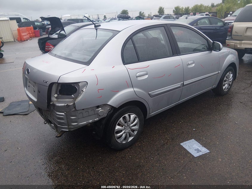2011 Kia Rio VIN KNADH4A35B6732017 IAAI salvage auction — REAR END, Salvage (Colorado), sold $250 on 2026-07-14 (photo 4)