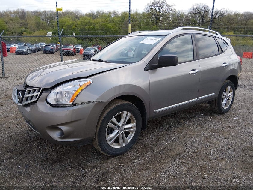 2015 Nissan Rogue VIN JN8AS5MT5FW156884 IAAI salvage auction — REAR END, Salvage (Illinois), sold $450 on 2026-07-22 (photo 2)