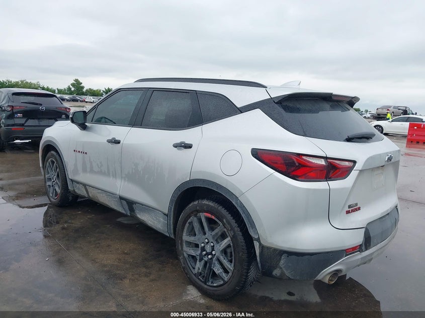 2021 Chevrolet Blazer VIN 3GNKBCRS5MS571868 IAAI salvage auction — HAIL, Original (Texas), sold $7,800 on 2026-07-29 (photo 3)